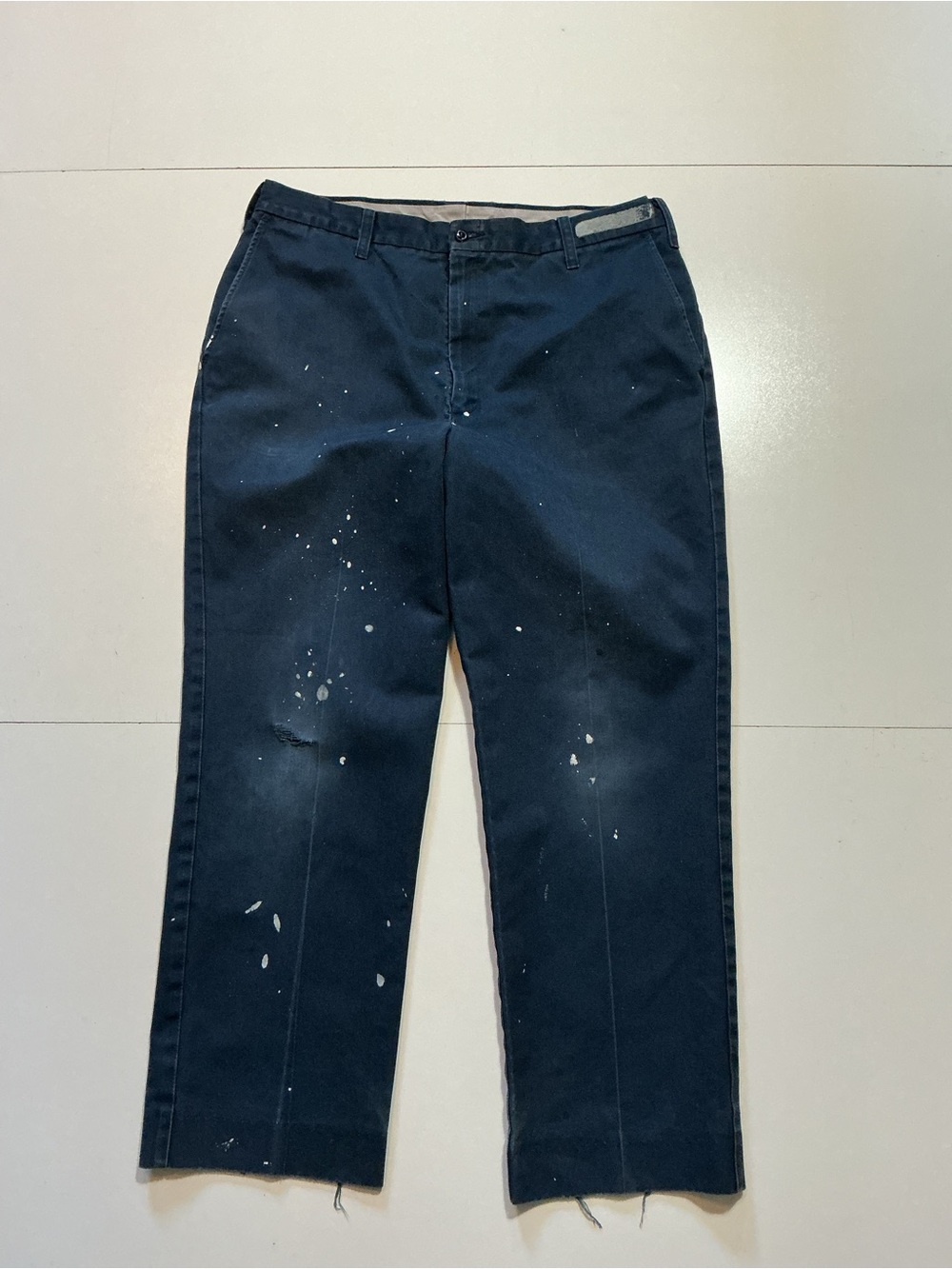 Vintage Dickies Industrial Wear Navy Blue Painter Work Skateboard Pants